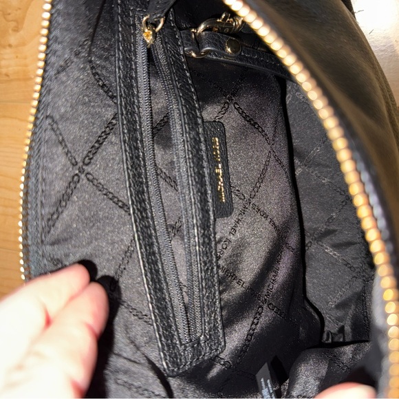Michael Kors Black Crossbody Bag with Gold Accents - Picture 6 of 6